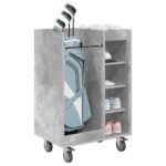 vidaXL Golfová skriňa s kolesom Betónová šedá 65 x 45 x 98 cm – Obrázok 3