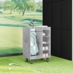 vidaXL Golfová skriňa s kolesom Betónová šedá 65 x 45 x 98 cm – Obrázok 4