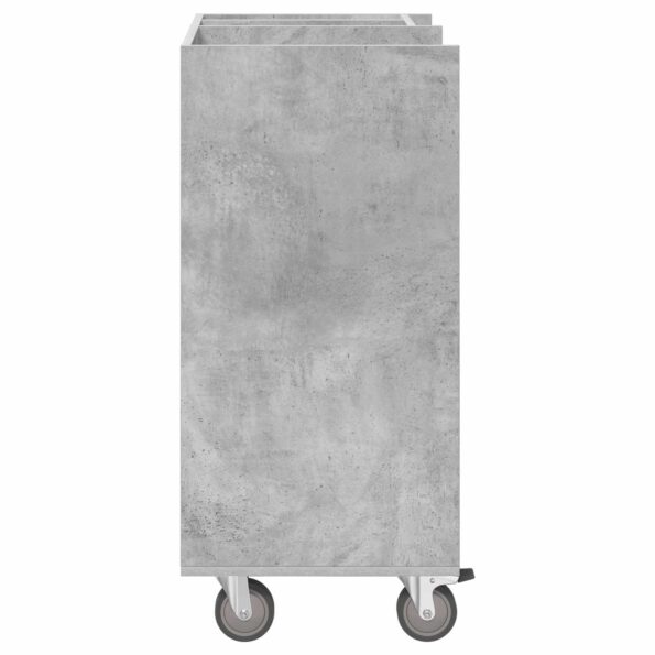 vidaXL Golfová skriňa s kolesom Betónová šedá 65 x 45 x 98 cm – Obrázok 7