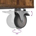 vidaXL Golfová skriňa s kolesom Dymová dub 65 x 45 x 98 cm – Obrázok 11