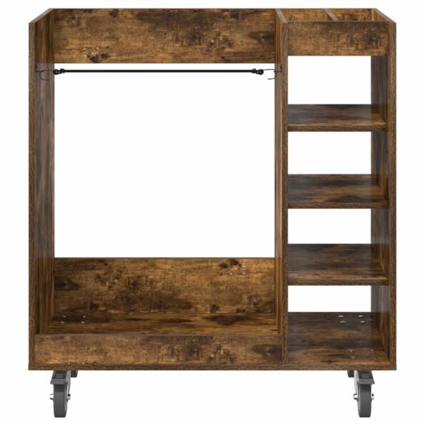 vidaXL Golfová skriňa s kolesom Dymová dub 65 x 45 x 98 cm – Obrázok 6