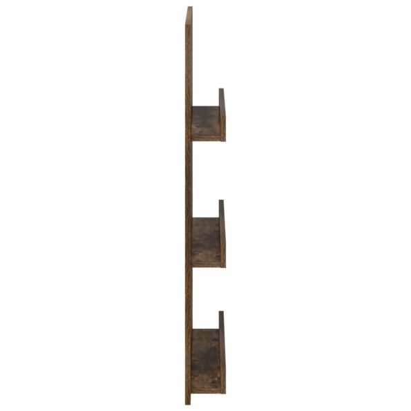 vidaXL Regál na časopisy Dymová dub 51 x 11 x 102 cm Kompozitné drevo – Obrázok 6