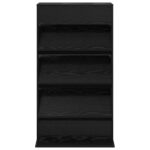 vidaXL Regál na časopisy Čierny dub 70 x 41 x 126 cm Kompozitné drevo – Obrázok 5