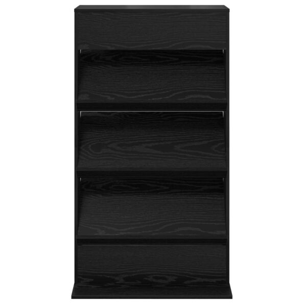 vidaXL Regál na časopisy Čierny dub 70 x 41 x 126 cm Kompozitné drevo – Obrázok 5