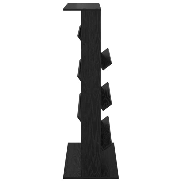 vidaXL Regál na časopisy Čierny dub 70 x 41 x 126 cm Kompozitné drevo – Obrázok 6