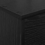 vidaXL Regál na časopisy Čierny dub 70 x 41 x 126 cm Kompozitné drevo – Obrázok 8