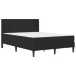 vidaXL Rám postele s matracom Čierna 120 x 190 cm Zamat – Obrázok 3