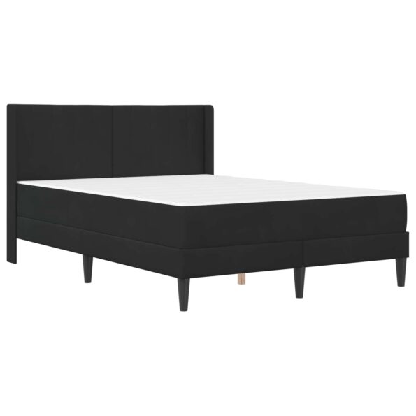 vidaXL Rám postele s matracom Čierna 120 x 190 cm Zamat – Obrázok 3