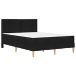 vidaXL Rám postele Čierny 120 x 190 cm Polyester – Obrázok 3