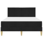 vidaXL Rám postele Čierny 120 x 190 cm Polyester – Obrázok 6