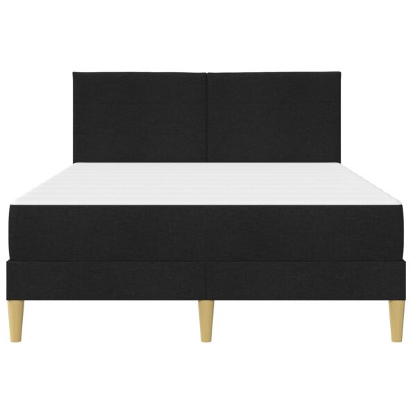 vidaXL Rám postele Čierny 120 x 190 cm Polyester – Obrázok 6
