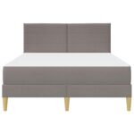 vidaXL Rám postele Sivohnedá 120 x 190 cm Polyester – Obrázok 6