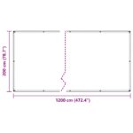 vidaXL Plachta Priehľadná 2 x 12 m PVC – Obrázok 10