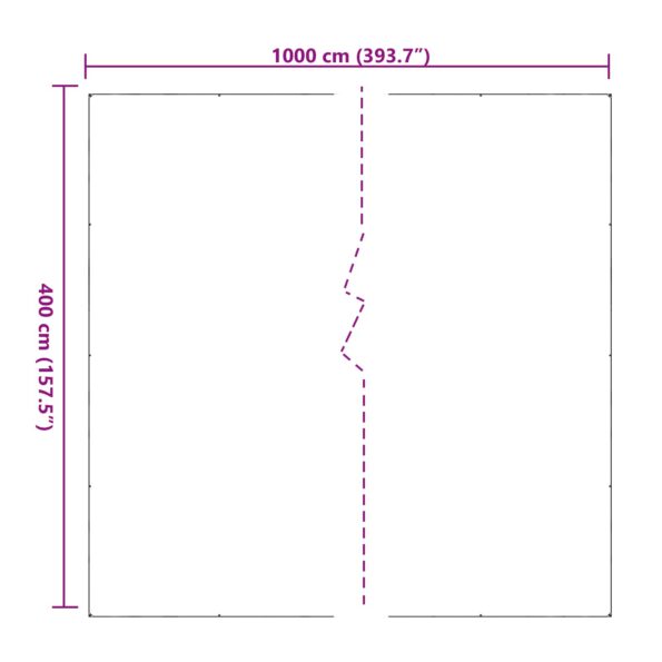 vidaXL Plachta Priehľadná 4 x 10 m PVC – Obrázok 10