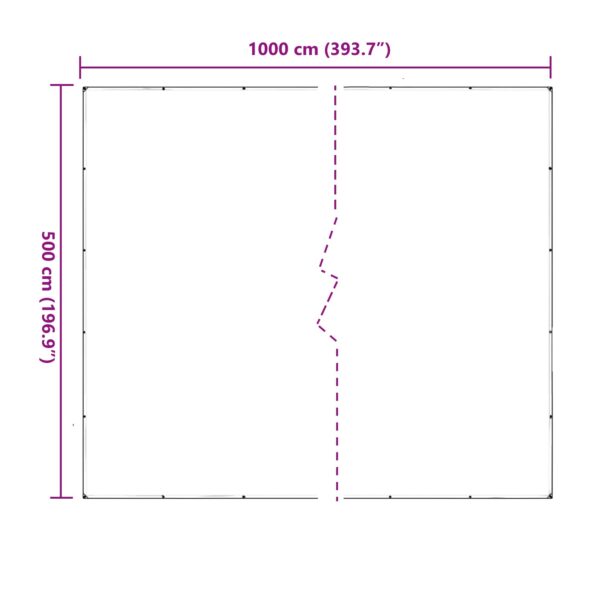 vidaXL Plachta Priehľadná 5 x 10 m PVC – Obrázok 10