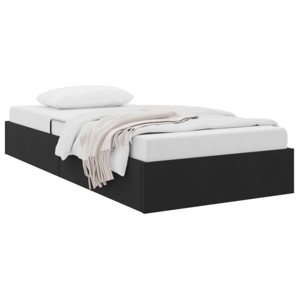 vidaXL Otomanový posteľný rám s úložiskom Čierny 90 x 200 cm Zamat – Obrázok 3