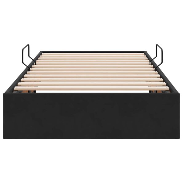 vidaXL Otomanový posteľný rám s úložiskom Čierny 90 x 200 cm Zamat – Obrázok 7
