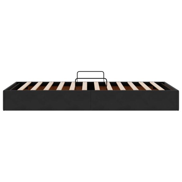 vidaXL Otomanový posteľný rám s úložiskom Čierny 100 x 200 cm Zamat – Obrázok 8