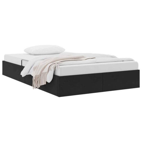 vidaXL Otomanový posteľný rám s úložiskom Čierny 120 x 190 cm Zamat – Obrázok 3