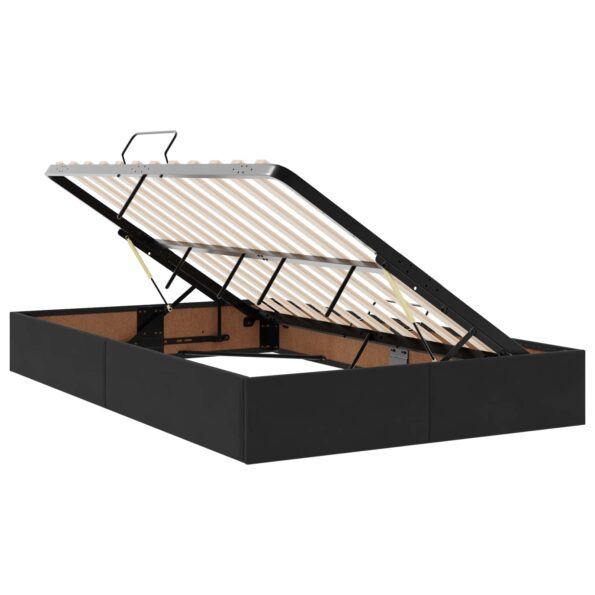 vidaXL Otomanový posteľný rám s úložiskom Čierny 120 x 190 cm Zamat – Obrázok 6