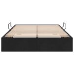 vidaXL Otomanový posteľný rám s úložiskom Čierny 120 x 190 cm Zamat – Obrázok 7