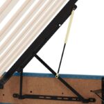 vidaXL Otomanový posteľný rám Tmavomodrá 140 x 190 cm Zamat – Obrázok 11