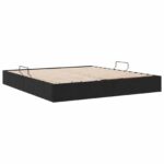 vidaXL Otomanový posteľný rám s úložiskom Čierny 180 x 200 cm Zamat – Obrázok 5