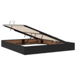 vidaXL Otomanový posteľný rám s úložiskom Čierny 180 x 200 cm Zamat – Obrázok 6