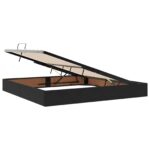vidaXL Otomanový posteľný rám s úložiskom Čierny 200 x 200 cm Zamat – Obrázok 6