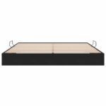 vidaXL Otomanový posteľný rám s úložiskom Čierny 200 x 200 cm Zamat – Obrázok 7