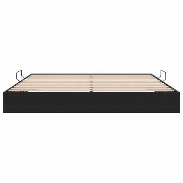 vidaXL Otomanový posteľný rám s úložiskom Čierny 200 x 200 cm Zamat – Obrázok 7