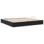 vidaXL Otomanový posteľný rám s úložiskom Čierny 200 x 200 cm Zamat – Obrázok 9