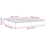 vidaXL Otomanový posteľný rám Tmavomodrá 200 x 200 cm Zamat – Obrázok 13