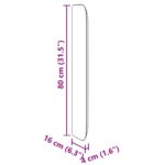 vidaXL Ušný čelník Biela 80 x 16 x 4 cm PVC – Obrázok 11