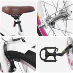 vidaXL Detské Kolo 18 Palcov pre deti od 5 do 7 rokov Biela – Obrázok 4