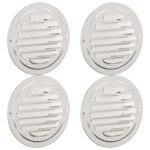vidaXL Kryty vzduchových ventilátorov 4 pcs Strieborná 80 mm – Obrázok 2