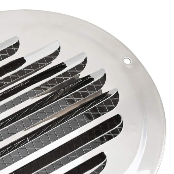 vidaXL Kryty vzduchových ventilátorov 4 pcs Strieborná 80 mm – Obrázok 8