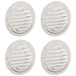 vidaXL Kryty vzduchových ventilátorov 4 pcs Strieborná 100 mm – Obrázok 2