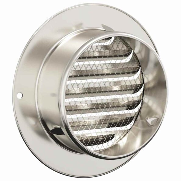 vidaXL Kryty vzduchových ventilátorov 4 pcs Strieborná 100 mm – Obrázok 7