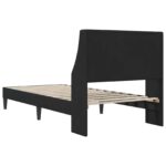 vidaXL Rám postele s čelnou doskou Čierny 80 x 200 cm Zamat – Obrázok 6