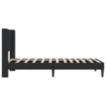vidaXL Rám postele s čelnou doskou Čierna 80 x 200 cm Zamat – Obrázok 5