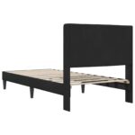 vidaXL Rám postele s čelnou doskou Čierna 80 x 200 cm Zamat – Obrázok 6