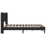 vidaXL Rám postele s čelnou doskou Čierna 120 x 190 cm Zamat – Obrázok 5