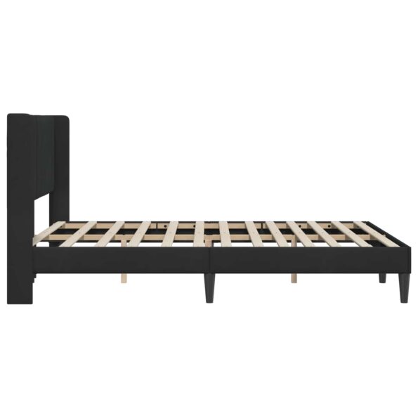 vidaXL Rám postele s čelnou doskou Čierna 120 x 200 cm Zamat – Obrázok 5