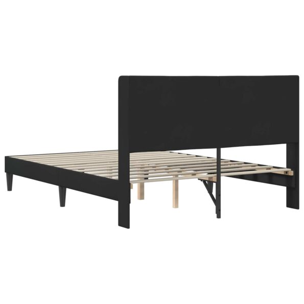 vidaXL Rám postele s čelnou doskou Čierna 120 x 200 cm Zamat – Obrázok 6