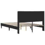 vidaXL Rám postele s čelnou doskou Čierna 160 x 200 cm Zamat – Obrázok 6