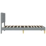 vidaXL Rám postele s čelnou doskou Svetlosivá 80 x 200 cm látka – Obrázok 5