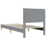 vidaXL Rám postele s čelnou doskou Svetlosivá 80 x 200 cm látka – Obrázok 6