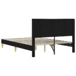 vidaXL Rám postele s čelnou doskou Čierna 120 x 190 cm Látka – Obrázok 6