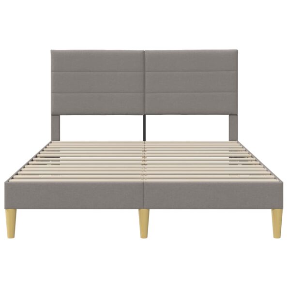 vidaXL Rám postele s čelnou doskou Sivohnedá 120 x 190 cm látka – Obrázok 4